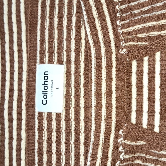 [Callahan] Mimi Mini Dress in Coco & White Stripes Callahan NWT - Picture 8 of 11